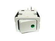 Выключатель клавишный С6053PLNAB зеленая линза, серый корпус (черный корпус) НС-0076193 / 21030208102 / Код: 3944 | Orenten.ru